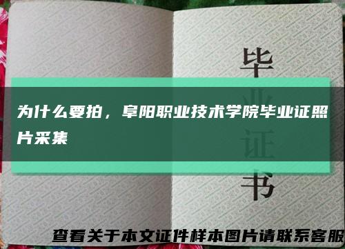 为什么要拍，阜阳职业技术学院毕业证照片采集缩略图