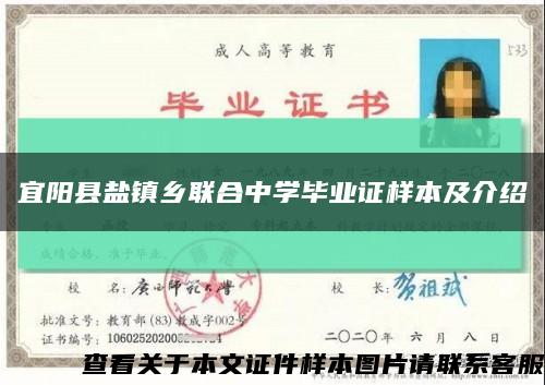 宜阳县盐镇乡联合中学毕业证样本及介绍缩略图