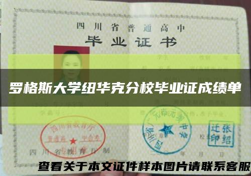 罗格斯大学纽华克分校毕业证成绩单缩略图