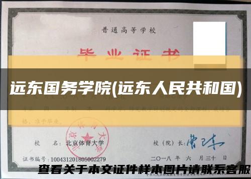 远东国务学院(远东人民共和国)缩略图