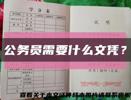 公务员需要什么文凭？缩略图