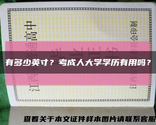 有多少英寸？考成人大学学历有用吗？缩略图