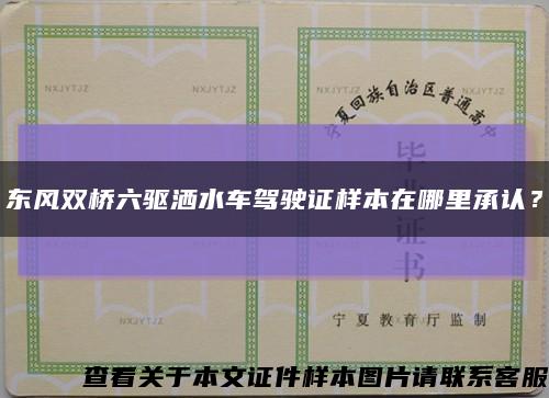 东风双桥六驱洒水车驾驶证样本在哪里承认？缩略图