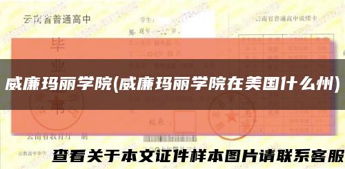 威廉玛丽学院(威廉玛丽学院在美国什么州)缩略图