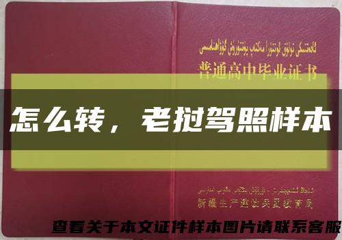 怎么转，老挝驾照样本缩略图