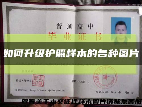 如何升级护照样本的各种图片缩略图