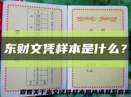 东财文凭样本是什么？缩略图