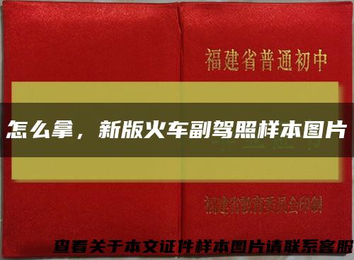 怎么拿，新版火车副驾照样本图片缩略图