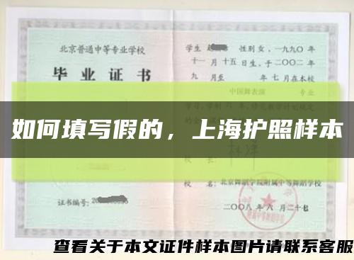 如何填写假的，上海护照样本缩略图