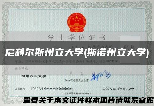 尼科尔斯州立大学(斯诺州立大学)缩略图