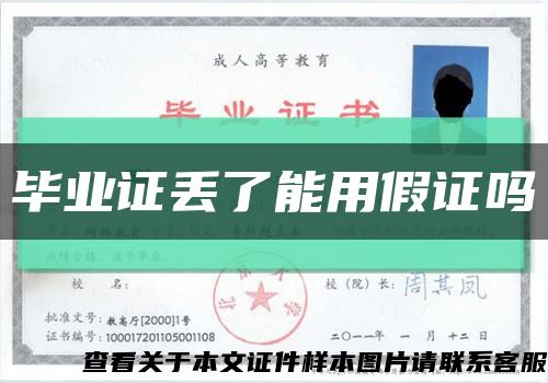 毕业证丢了能用假证吗缩略图