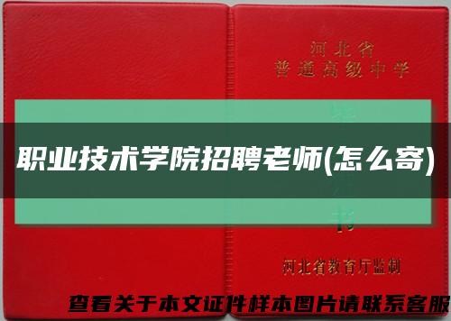 职业技术学院招聘老师(怎么寄)缩略图