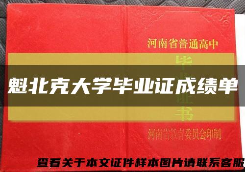 魁北克大学毕业证成绩单缩略图