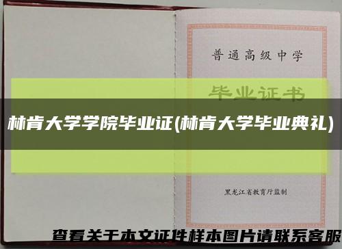 林肯大学学院毕业证(林肯大学毕业典礼)缩略图