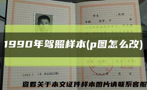 1990年驾照样本(p图怎么改)缩略图