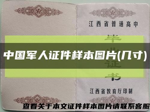 中国军人证件样本图片(几寸)缩略图