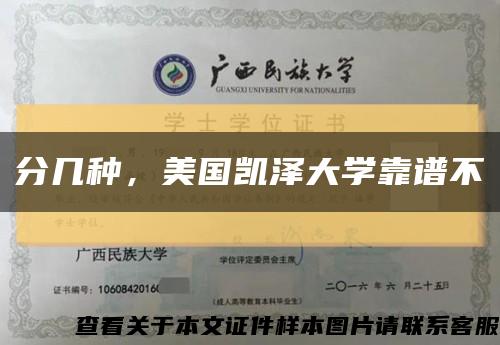 分几种，美国凯泽大学靠谱不缩略图