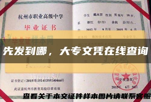 先发到哪，大专文凭在线查询缩略图