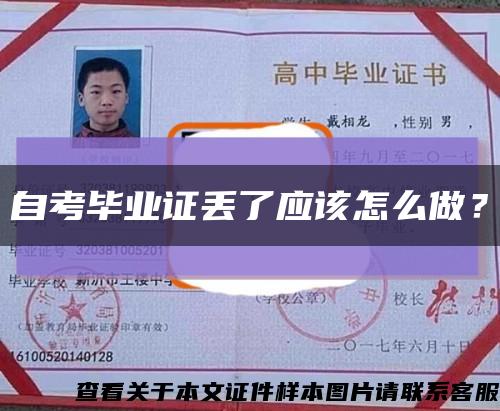 自考毕业证丢了应该怎么做？缩略图