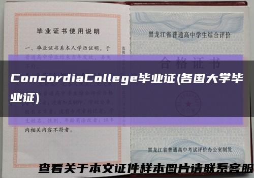 ConcordiaCollege毕业证(各国大学毕业证)缩略图