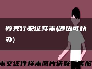 领克行驶证样本(哪边可以办)缩略图