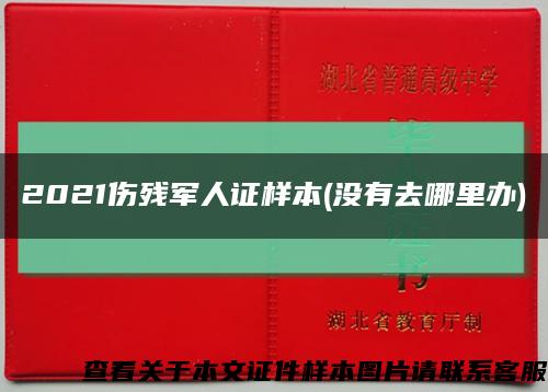 2021伤残军人证样本(没有去哪里办)缩略图