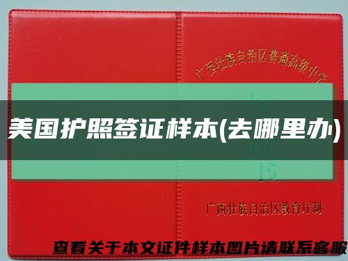 美国护照签证样本(去哪里办)缩略图