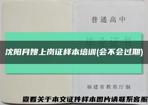 沈阳月嫂上岗证样本培训(会不会过期)缩略图