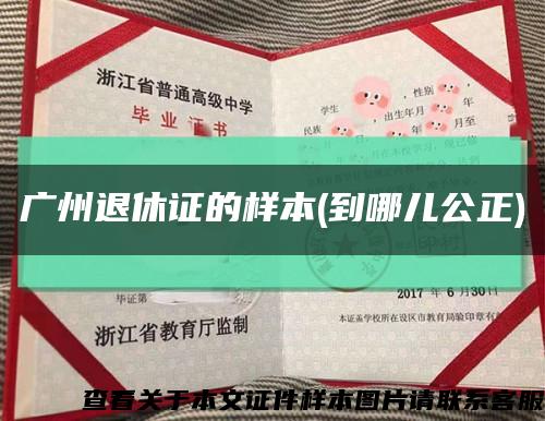 广州退休证的样本(到哪儿公正)缩略图
