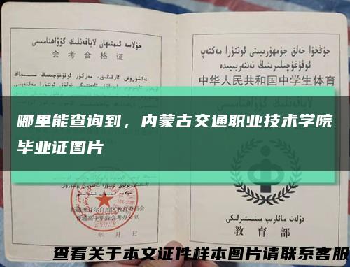 哪里能查询到，内蒙古交通职业技术学院毕业证图片缩略图