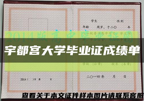 宇都宫大学毕业证成绩单缩略图