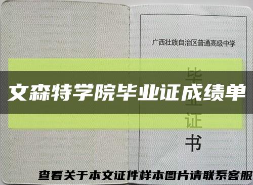 文森特学院毕业证成绩单缩略图