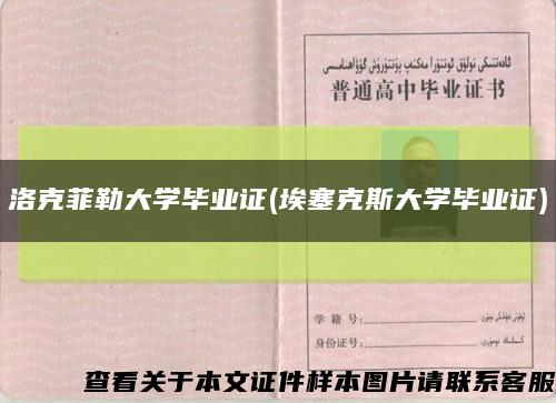 洛克菲勒大学毕业证(埃塞克斯大学毕业证)缩略图