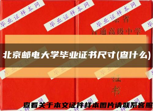 北京邮电大学毕业证书尺寸(查什么)缩略图