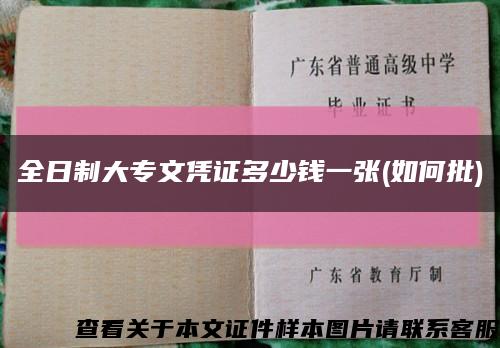 全日制大专文凭证多少钱一张(如何批)缩略图