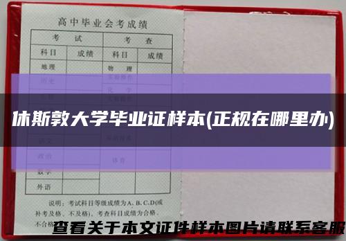 休斯敦大学毕业证样本(正规在哪里办)缩略图