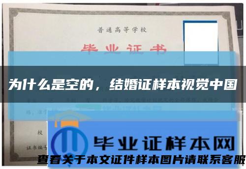 为什么是空的，结婚证样本视觉中国缩略图