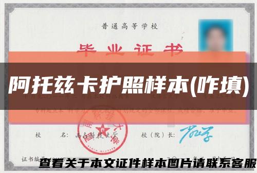 阿托兹卡护照样本(咋填)缩略图