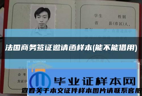 法国商务签证邀请函样本(能不能借用)缩略图