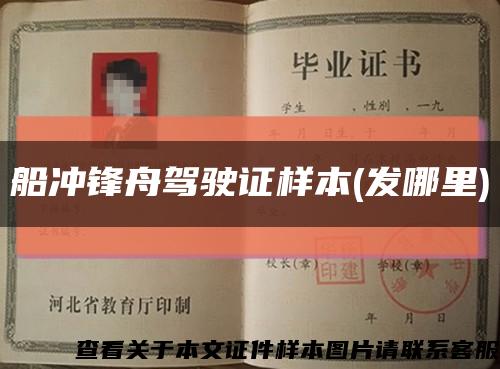 船冲锋舟驾驶证样本(发哪里)缩略图