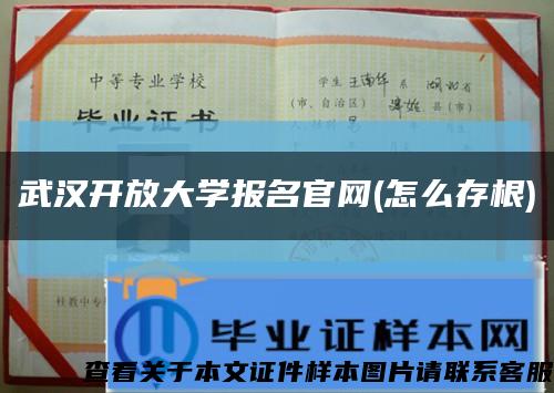 武汉开放大学报名官网(怎么存根)缩略图