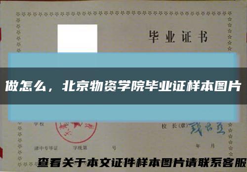 做怎么，北京物资学院毕业证样本图片缩略图