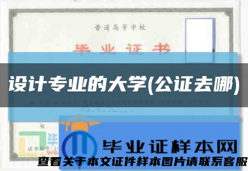 设计专业的大学(公证去哪)缩略图