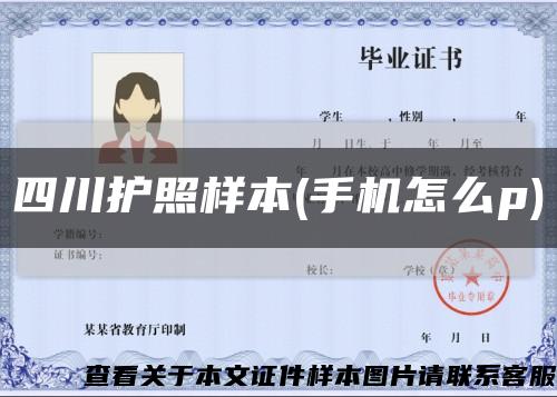 四川护照样本(手机怎么p)缩略图