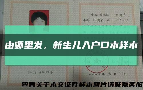由哪里发，新生儿入户口本样本缩略图