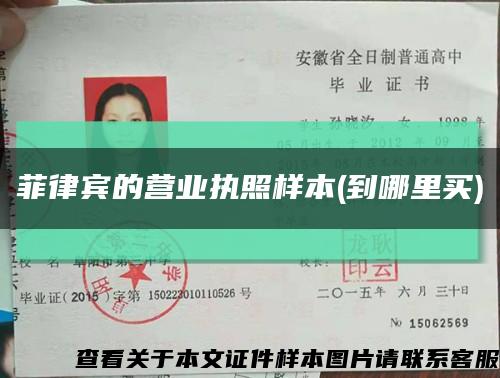 菲律宾的营业执照样本(到哪里买)缩略图