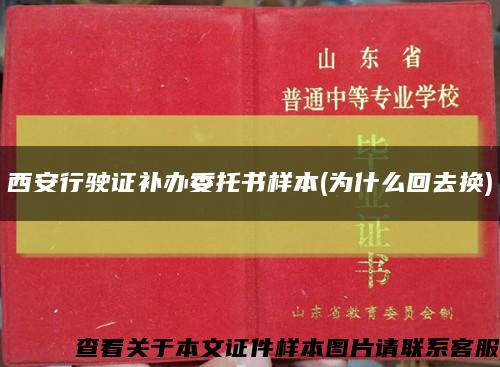 西安行驶证补办委托书样本(为什么回去换)缩略图