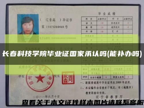 长春科技学院毕业证国家承认吗(能补办吗)缩略图