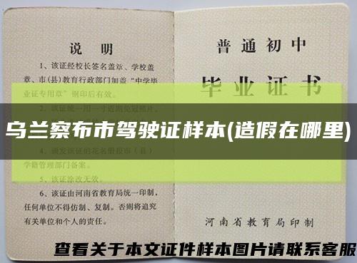 乌兰察布市驾驶证样本(造假在哪里)缩略图