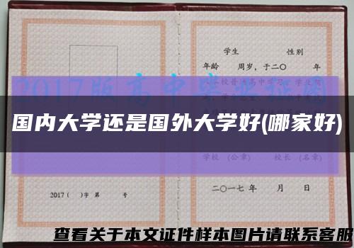 国内大学还是国外大学好(哪家好)缩略图